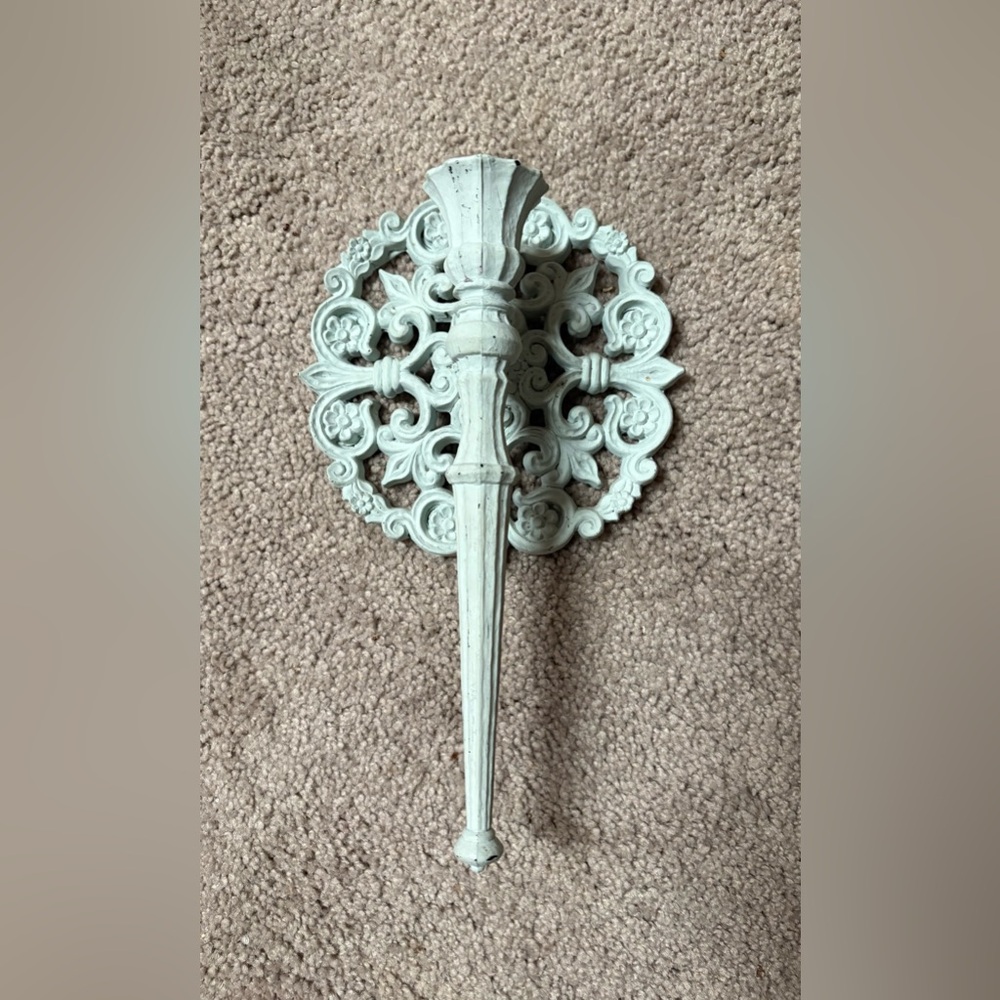 Homco Vintage Pastel Blue Wall Sconce